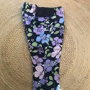 Mimi Maternity Silk Floral Pants, Small